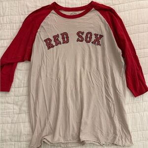 47 Red Sox Long Sleeve Raglan Tee - Red and White